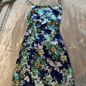 Floral Satin Dress